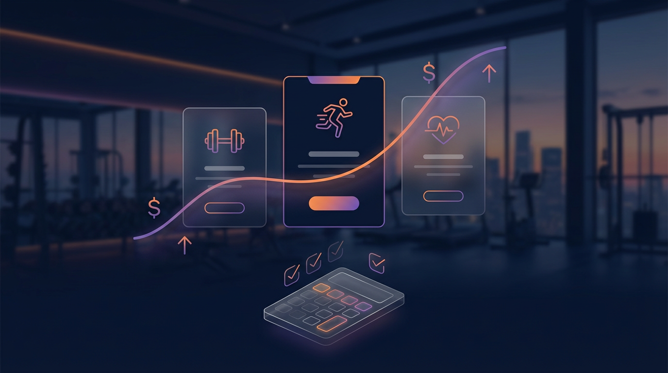 Fitness coach building monthly coaching pricing tiers with support scope and margin targets