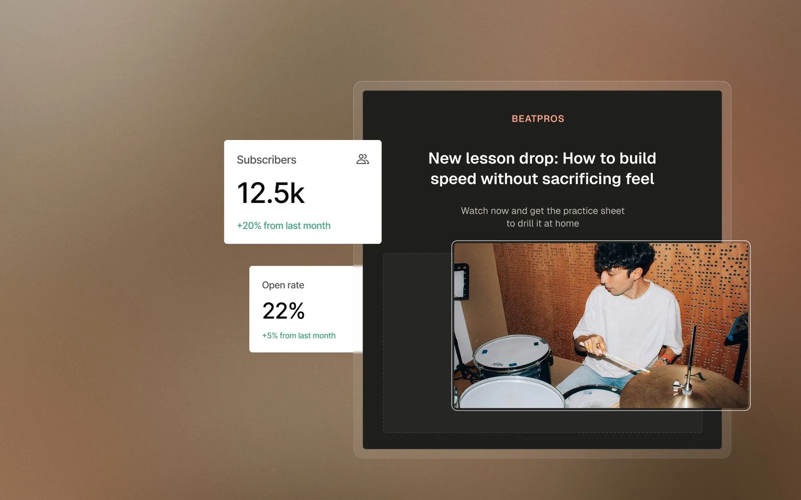 Kajabi email newsletter builder
