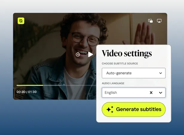 Teachable AI-powered automatic subtitles feature