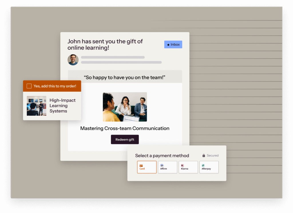 Thinkific payment processing and transaction dashboard